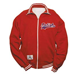 Polish Apparel Red Polish American Applique Jacket