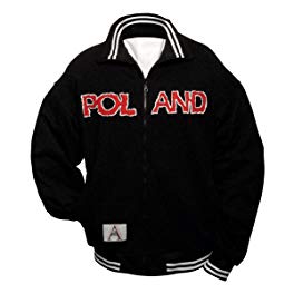 Polish Apparel Black Rough Edges Applique Poland Jacket