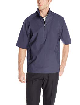 Cutter & Buck Men's Weathertec Short Sleeve Half Zip Windshirt