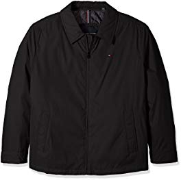 Tommy Hilfiger Men's Big Micro Twill Laydown Collar Golf Jacket