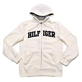 Tommy Hilfiger Mens Classic Full-Zip Fleece Hooded Sweatshirt