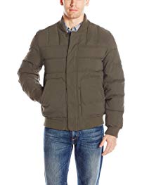 Bass GH Men's Quilted Microtwill Flight Bomber Jacket
