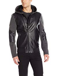 GUESS Men’s Mix Media Hooded Jacket Review