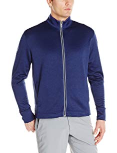 Callaway Men's Golf Full Zip Long Sleeve Waffle Knit Fleece Jacket